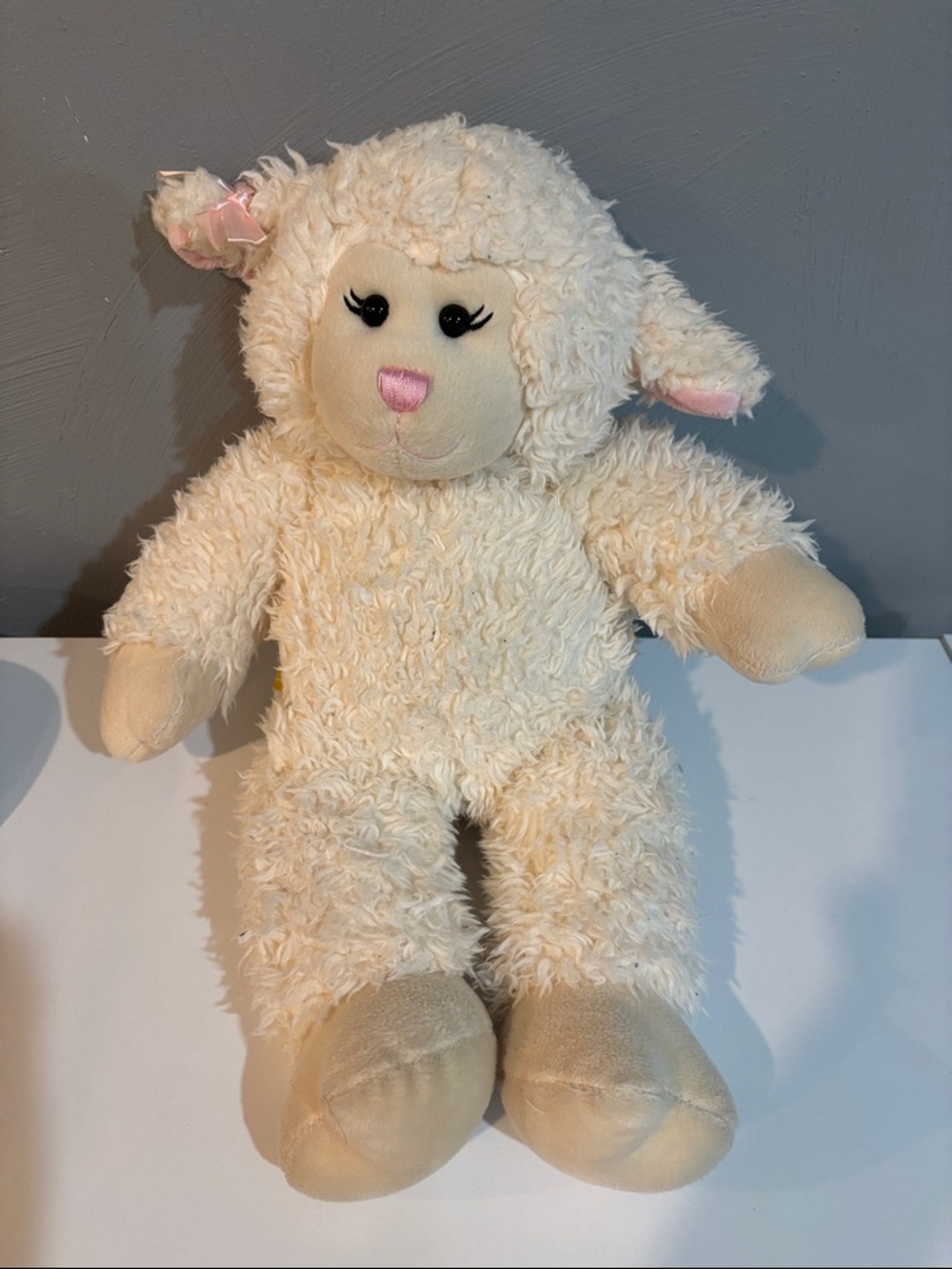 Build-A-Bear Vanilla Swirls 16 inch lamb plush